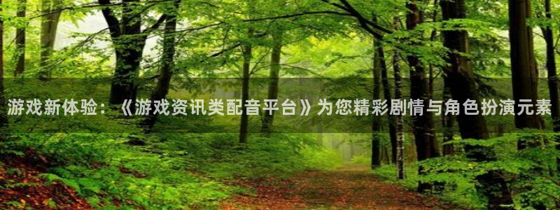 蓝冠娱乐网址注册：游戏新体验：《游戏资讯类配音平台》为您精彩